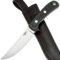 Нож ЮЖНЫЙ КРЕСТ F5 Сталь Elmax рукоять Микарта черно-синяя/насечка превью 4