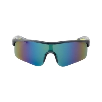 Очки солнцезащитные INVU Спортивные IA22606B с чехлом 20063 цв. матовый серый с лаймовым цв. ст. зеленый с зеленым зеркальным превью 2
