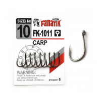 Крючок одинарный FANATIK FK-1011 Carp № 10 (8 шт.)