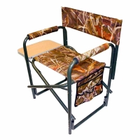 Кресло CAMPING WORLD General с откидным столиком и боковыми карманами цв. Камуфляж