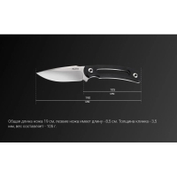 Нож туристический RUIKE Knife F815-B цв. Черный превью 10