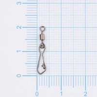 Вертлюг с карабином NORSTREAM Rolling swivel with hooked snap (10 шт.) № 10 превью 2