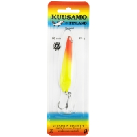 Блесна колеблющаяся KUUSAMO Suomi 80/25 код цв. FR/FYe-S, UV  превью 2