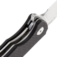 Нож складной полуавтоматический CJRB Taiga сталь AR-RPM9 рукоять Стеклотекстолит G10 цв. Черный превью 4