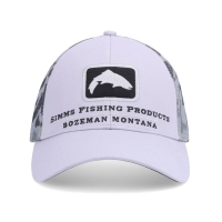 Кепка SIMMS Trout Icon Trucker цвет Ghost Camo Steel