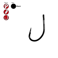 Крючок карповый GAMAKATSU G-CARP SUPER LW MB4 (10 шт.) № 1 black превью 1