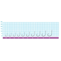Крючок одинарный OWNER № 6 с поводком S-340 0,18 мм (8 шт.) превью 2