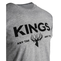 Футболка KING'S Any Tag Any Time Tee цвет Heather Grey превью 3