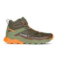 Кроссовки треккинговые AKU Flyrock Mid GTX цвет Military Green / Orange превью 4