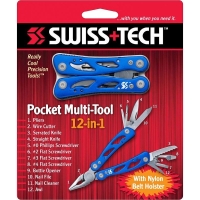 Мультитул SWISS TECH Pocket Multi Tool 12-in-1 цв. Синий превью 1