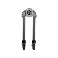 Сошка BACKLANZ Carbon Bipod Notched + Universal Mounting Bracket