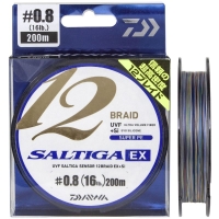 Плетенка DAIWA UVF Saltiga Sensor 12 Braid EX+Si 200м цв. Многоцветный # 0,8