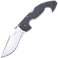 Нож складной COLD STEEL Spartan Serrated AUS10A рукоять Grivory цв. Серый