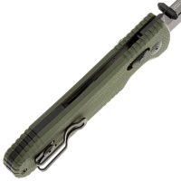 Нож складной полуавтоматический SOG Pentagon Mk3-OD сталь CTS-XHP рукоять Стеклотекстолит G10 цв. Зеленый превью 4