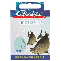 Крючок с поводком GAMAKATSU BKS-1810B Bream Feed 75 см № 10 д. поводка 0,14 (10 шт.) превью 1