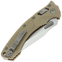 Нож складной полуавтоматический MICROTECH Amphibian Ram-Lok рукоять стеклотекстолит G10 цв. Бежевый превью 2