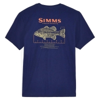 Футболка SIMMS Bass Ruler T-Shirt цвет Navy превью 2