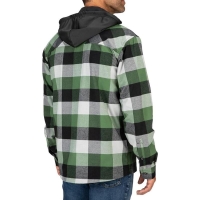 Рубашка SIMMS Coldweather Hoody цвет Moss Green Buffalo Plaid превью 4