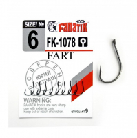 Крючок одинарный FANATIK FK-1078 Fart № 6 (9 шт.)