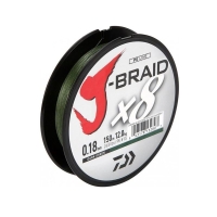 Плетенка DAIWA J-Braid X8 300 м цв. зеленый 0,35 мм