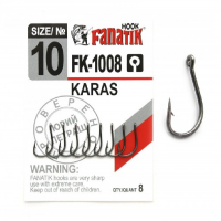 Крючок одинарный FANATIK FK-1008 Karas № 10 (8 шт.)