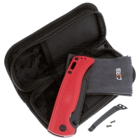 Нож складной полуавтоматический CJRB Resource сталь AR-RPM9 рукоять Стеклотекстолит G10 цв. Красный превью 4