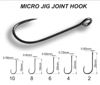 Крючок одинарный CRAZY FISH Micro Jig Joint Hook № 4 (10 шт.)