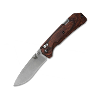 Нож складной BENCHMADE Grizzly Creek сталь S30V рукоять дерево превью 1