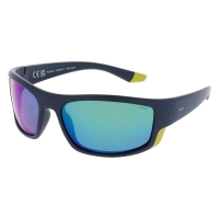 Очки солнцезащитные INVU Спортивные IA22604B с чехлом 20063 цв. матовый синий с желтым цв. ст. зеленый с зеленым зеркальным