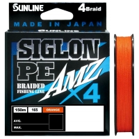 Плетенка SUNLINE Siglon PEX4 AMZ 150 м цв. оранжевый 0,153 мм
