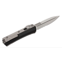 Нож автоматический MICROTECH Glykon Bayonet D/E сталь M390, рукоять алюминий цв. Черный превью 5