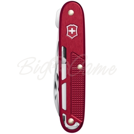 Нож складной полуавтоматический VICTORINOX Synergy Alox 0.8216.20 Нержавеющая сталь рукоять Алюминий цв. Красный фото 2