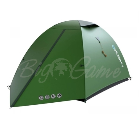Палатка HUSKY Bret 2 цвет зеленый фото 1