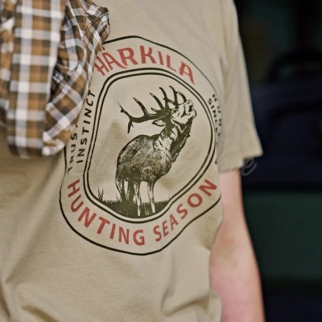 Футболка HARKILA Stag Badge S/S T-Shirt Women цвет Sand фото 6