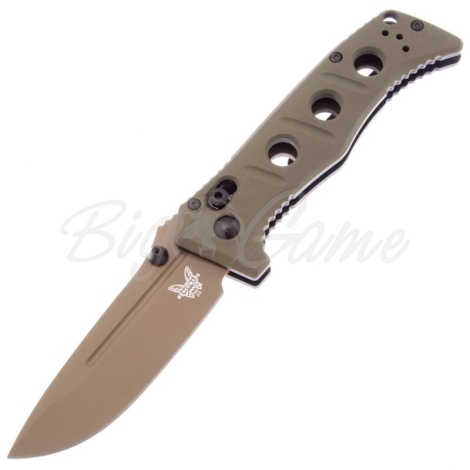 Нож складной BENCHMADE Mini Adamas Сталь CPM CruWear рукоять G-10 цв. Red фото 1