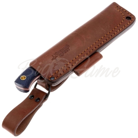 Нож ЮЖНЫЙ КРЕСТ Шершень конвекс Сталь VG10 рукоять Микарта черно-синяя/насечка фото 3