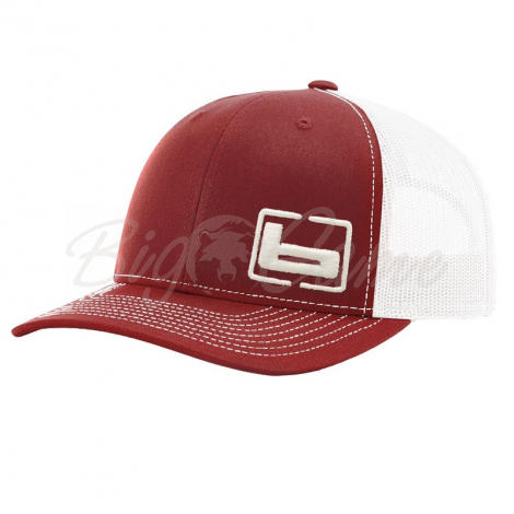 Кепка BANDED Trucker Cap-Side Logo цв. Cardinal / White фото 1