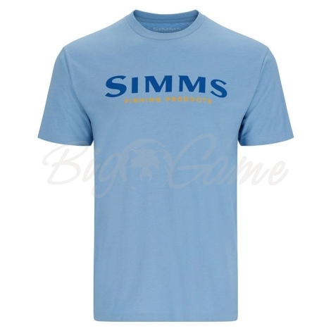 Футболка SIMMS Logo T-Shirt цвет Lt. Blue Heather фото 1