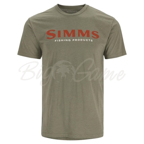 Футболка SIMMS Logo T-Shirt цвет Orange / Military Heather фото 1