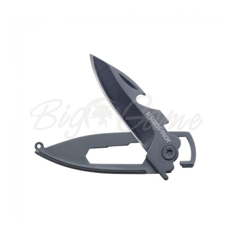 Мультитул SWISS TECH Black Slim Knife Multitool фото 1