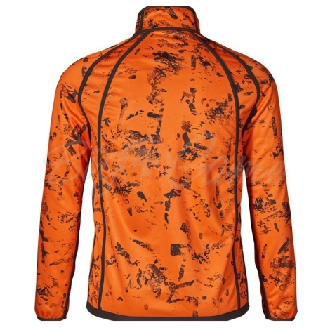 Толстовка SEELAND Vantage reversible fleece цвет Pine green / InVis orange blaze фото 2