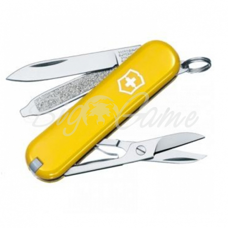 Нож VICTORINOX Classic 58мм 7 функций цв. желтый фото 1
