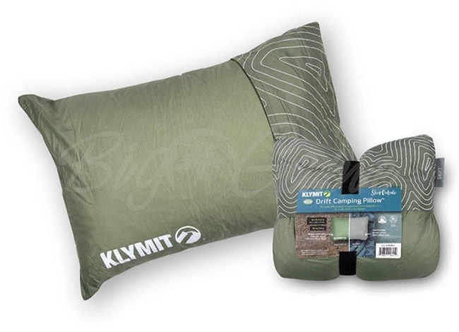 Подушка KLYMIT Drift Camp Pillow цвет зеленый фото 1
