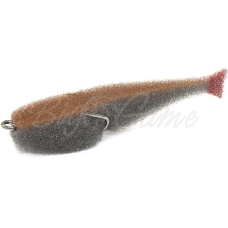 Поролоновая рыбка LEX Classic Fish CD 12 GO (серое тело / оранжевая спина / красный хвост) фото 1