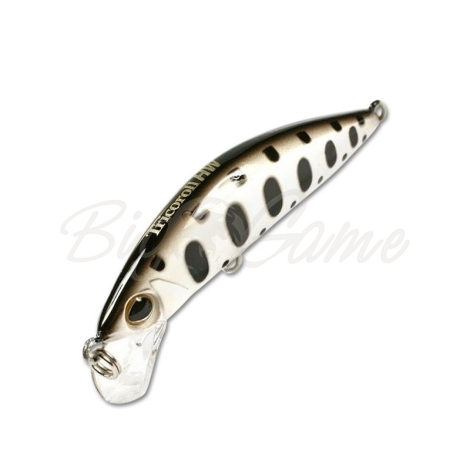 Воблер JACKALL TIMON Tricoroll 55HW цв. white & black yamame фото 2