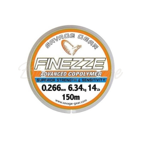 Леска SAVAGE GEAR Finezze Mono 300 м 0,37 мм цв. прозрачный фото 1