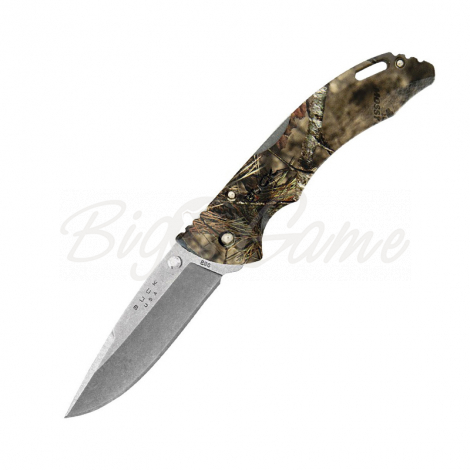 Нож складной BUCK Bantam Mossy Oak Camo сталь 420НС рукоять Термопластик камуфляж фото 1