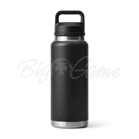 Термос YETI Rambler Bottle Chug Cap 1065 цвет Black фото 2