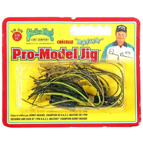 Бактейл STRIKE KING Pro-Model Jig 10,5 г (3/8 oz) цв. texas craw фото 1