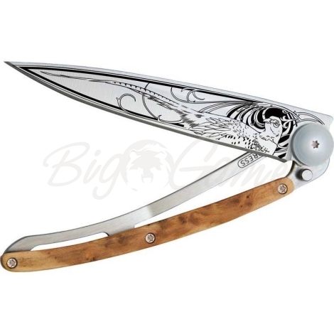 Нож DEEJO Tattoo 37 гр. Juniper wood pheasant фото 1